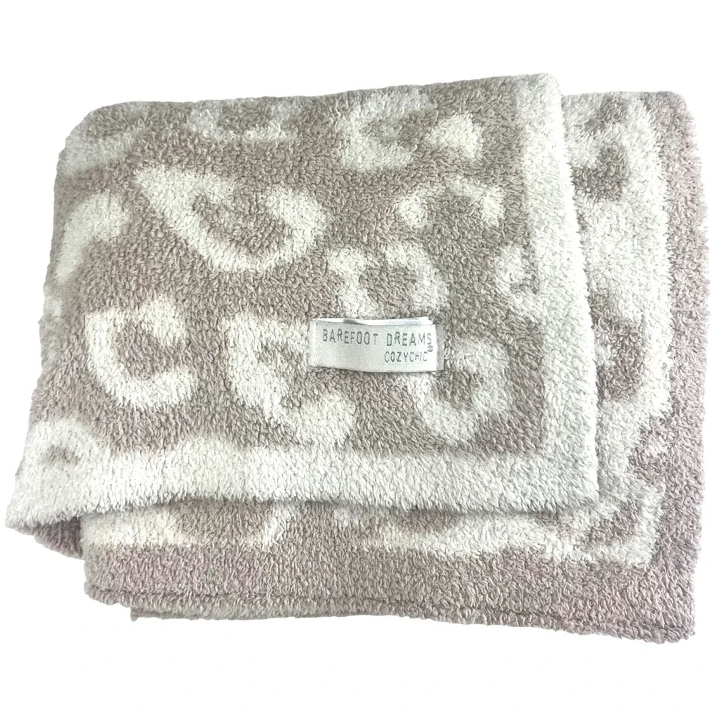Barefoot Dreams Baby Blanket Soft Brown Tan Beige In The Wild Unisex Brown Tan
